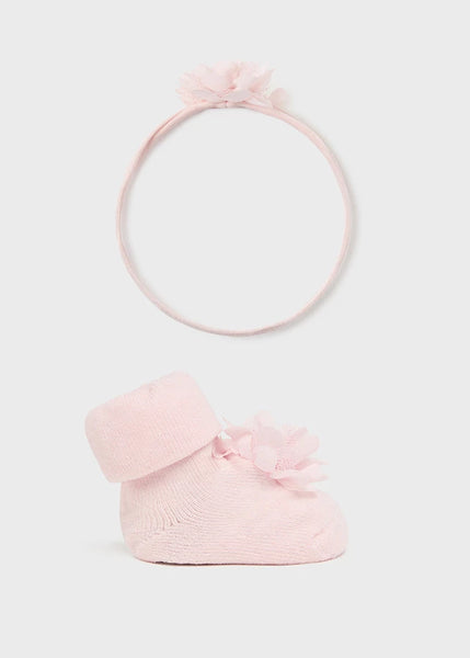 2pc FlowerShoeSock & Matching Headband