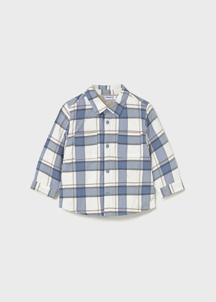 3pc Plaid Shacket & Microcord Pant Set