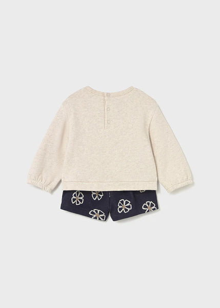 3pc Floral Bermuda Set w/Leggings