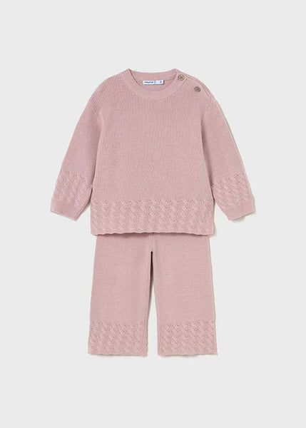 2pc Knit Wide Leg Lounge Set