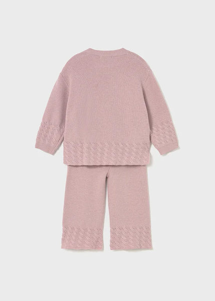2pc Knit Wide Leg Lounge Set
