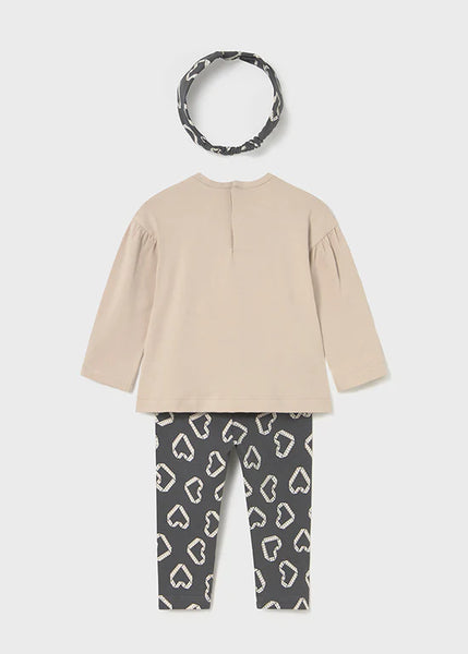 3pc Heart Legging Set