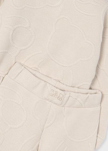 2pc Embossed Padded Tracksuit