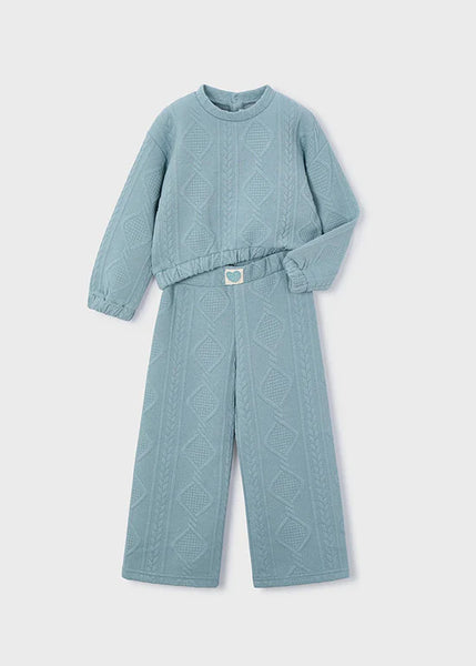 2pc Embossed Padded Tracksuit