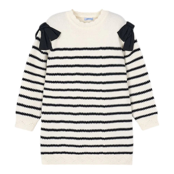 2pc Knit Striped Sweater Dress Set