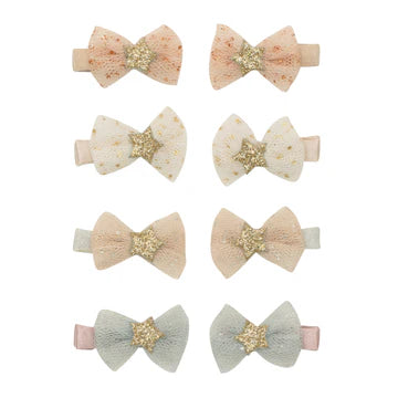 Sparkle Stars Tutu Mini Bow Clips