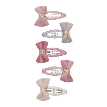 5pc Tinkerbell Mini Velvet Bow ClicClacs