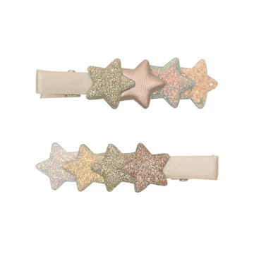 2pc Layered Stars Hair Clips