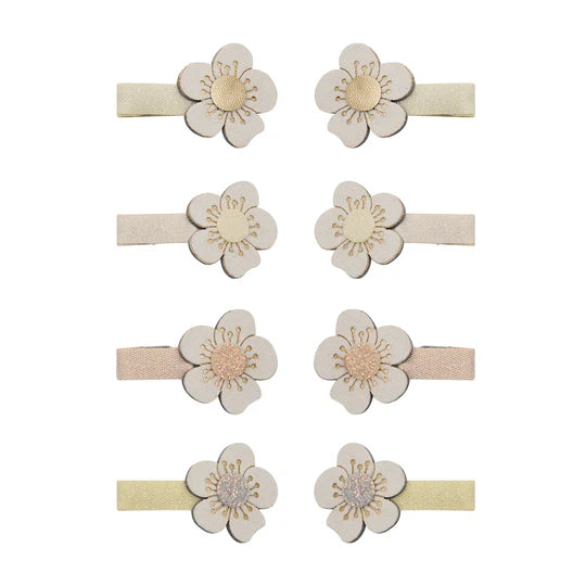 8pc Blossoms Mini Clips