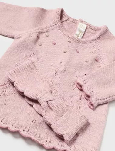 3pc Contrast Knit Set with Hairband