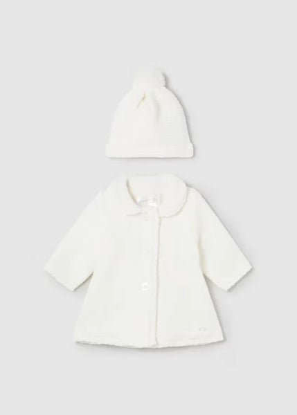 2pc Lined Knit Coat w/ Hat