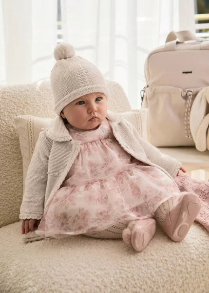2pc Lined Knit Coat w/ Hat