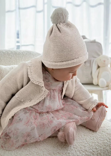 2pc Lined Knit Coat w/ Hat