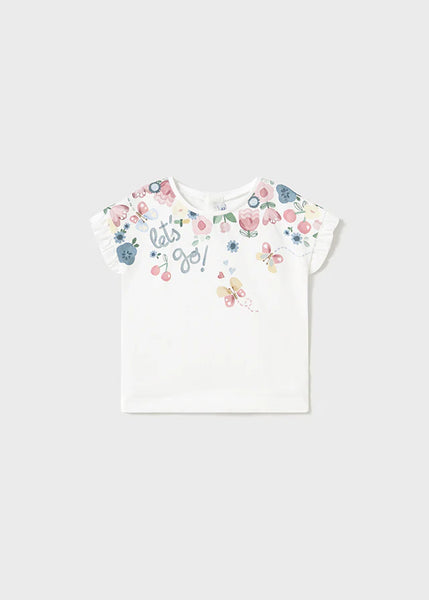 2pc Flower T & Dot Pant Set