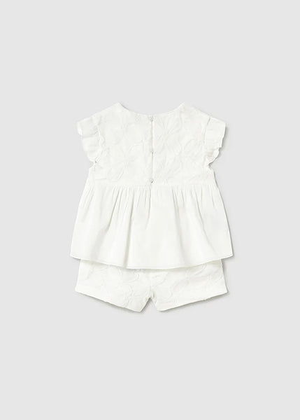 2pc Tulle Flower Short Set