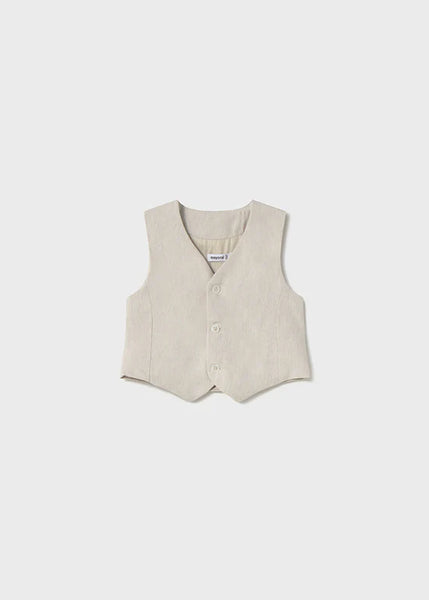 4pc Linen Vest Set