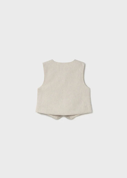 4pc Linen Vest Set