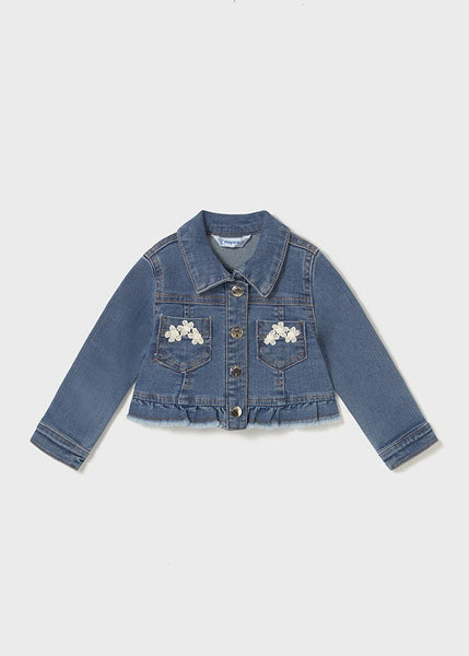 Lace Detail Jean Jacket