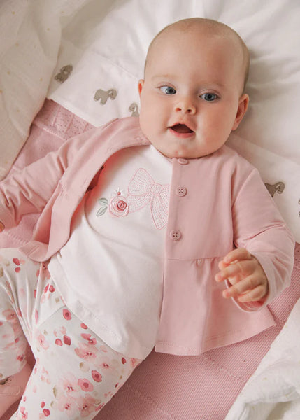 3pc Flower & Bow Legging Set