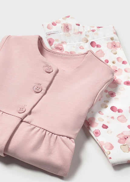 3pc Flower & Bow Legging Set
