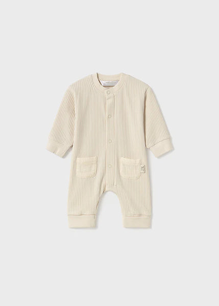 1pc Neutral Ribbed Jumpsuit