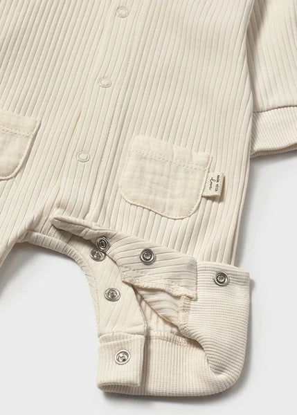1pc Neutral Ribbed Jumpsuit