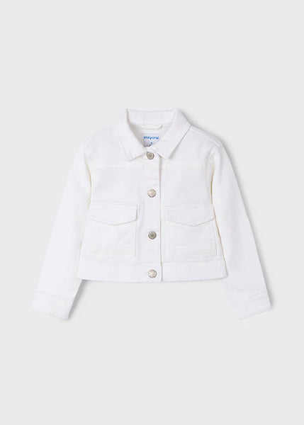 Stretch Denim Cropped Jacket