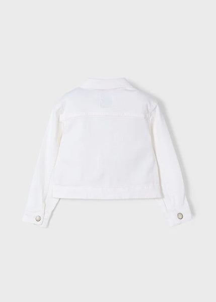 Stretch Denim Cropped Jacket