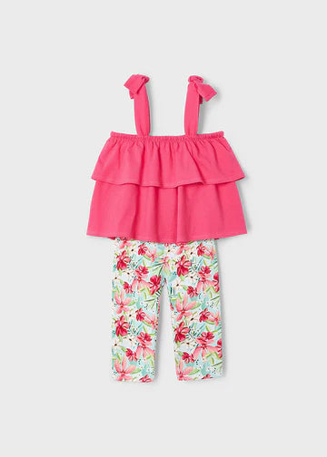 2pc Floral Capri Set