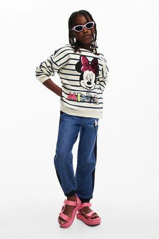 Striped Minnie Reversible Sequins Top