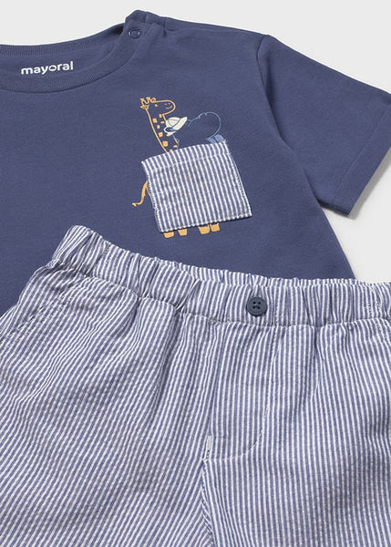 3pc Seersucker Bermuda Set