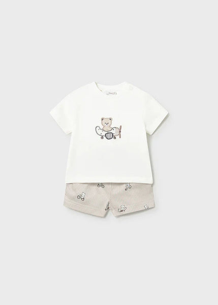 2pc Flying Bear Short Set