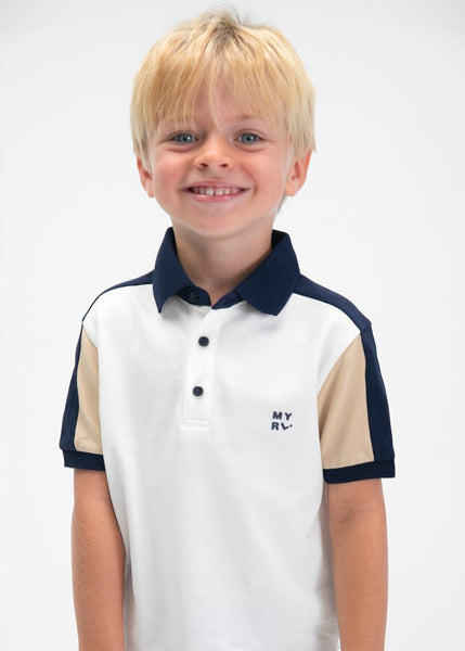 Contrast Detail Dressy Polo