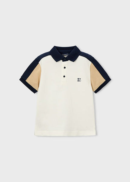 Contrast Detail Dressy Polo