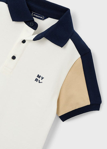 Contrast Detail Dressy Polo