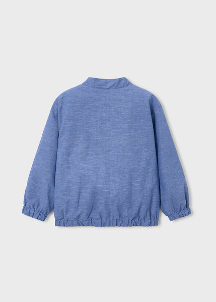 Reversible Linen/Shell Bomber Jacket