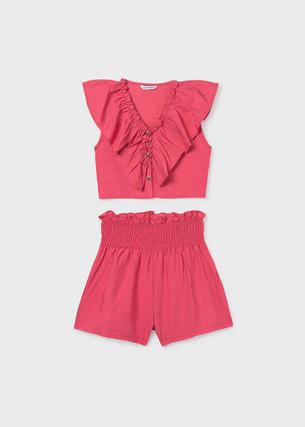 Ruffled Short Set