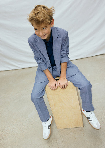 Chambray Linen Blazer