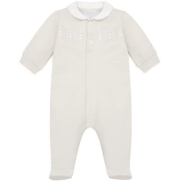 JESSE 2pc Unisex Stone Babygrow Sleeper