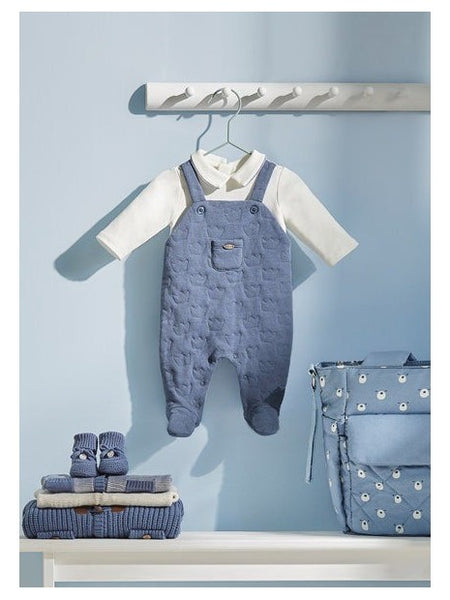 Quilted Crown Overall Onsie