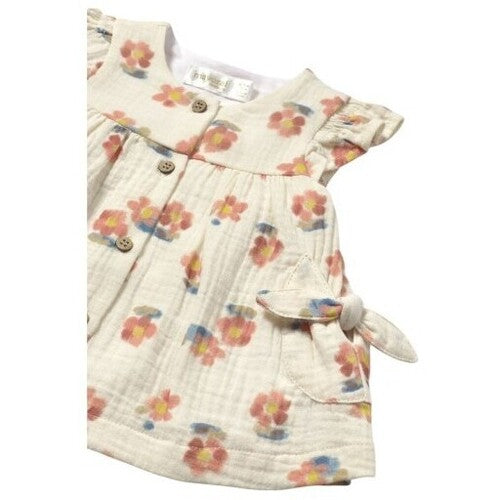 2pc Flower Dress w/ Bloomer Set