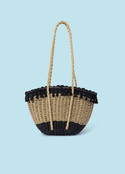 2 Tone Straw Bag