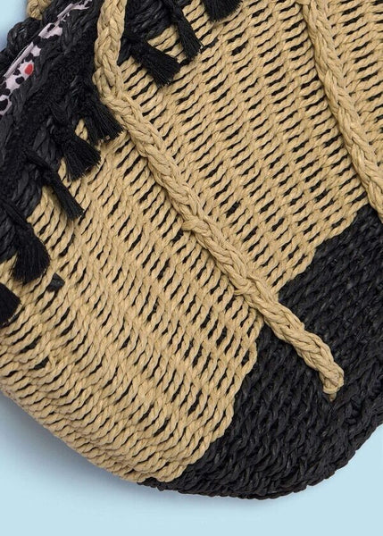 2 Tone Straw Bag