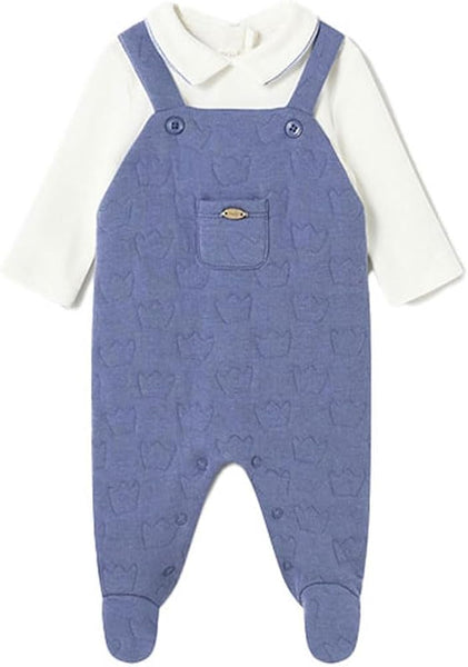 Quilted Crown Overall Onsie