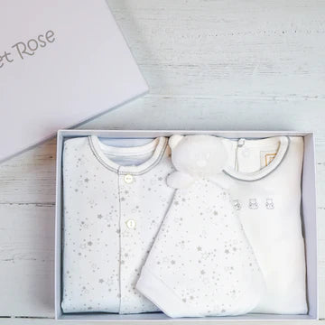 TULLY 3pc White Unisex New Baby Gift Set