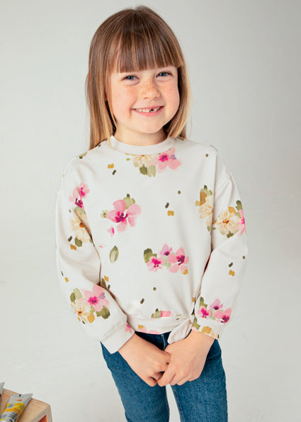 Floral Print Sweatshirt