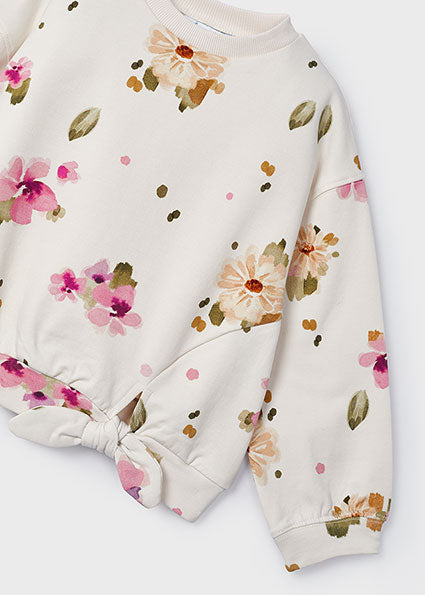 Floral Print Sweatshirt