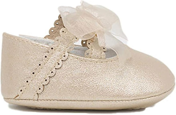 Dressy Organza Bow Maryjane Crib Shoe