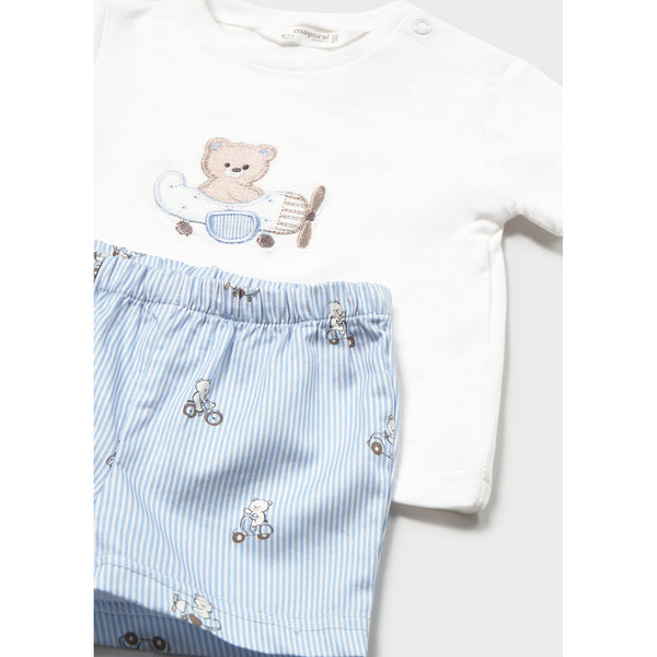 2pc Chambray Short Set