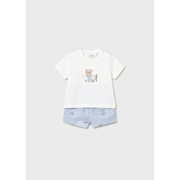 2pc Chambray Short Set